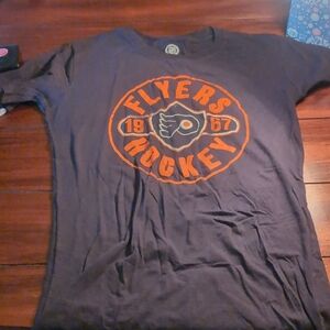 NHL Flyers Kids T-Shirt - Black and Orange